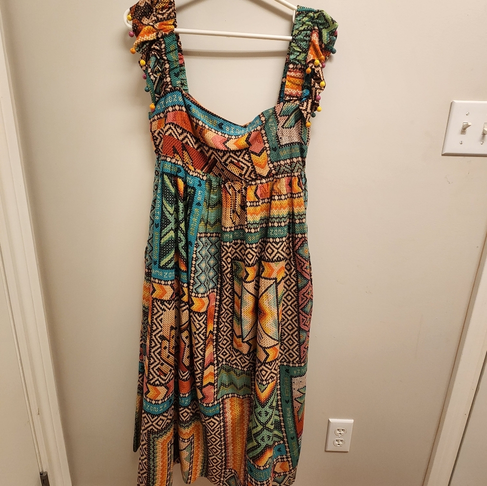 FARM Rio Multicolor Patchwork Maxi Dress - Picture 2 of 3